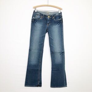 MARCIANO boot cut low rise sequin pocket Jeans